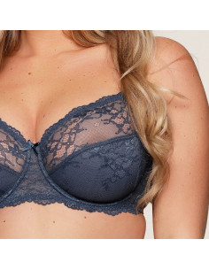 Lingadore 1400-5A Full coverage lace - Dark denim