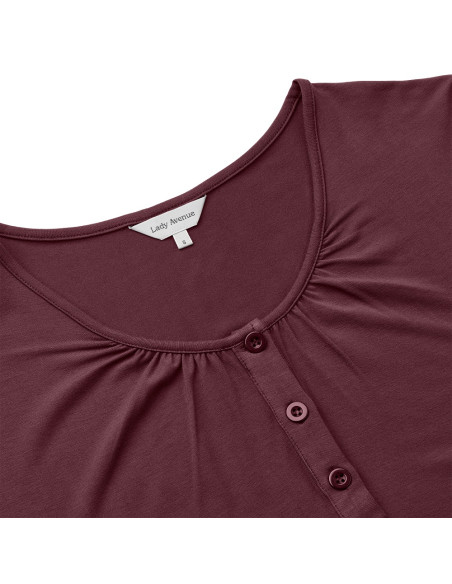 Lady Avenue 51-50521 nattlinne långt S/S bambu - Höst 2025 - i flera färger