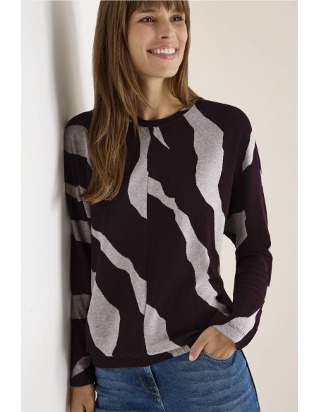 Cecil 324165 AOP Melange Jacquard