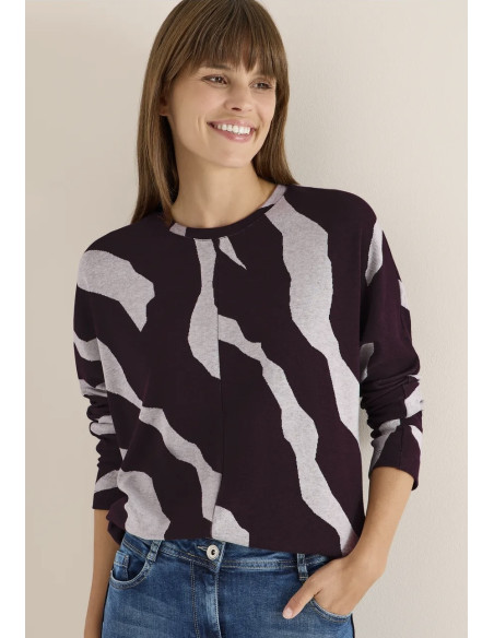 Cecil 324165 AOP Melange Jacquard