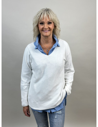 Mix by heart Hella Stickad tröja - i flera färger