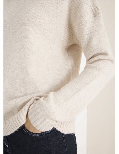 Cecil 303539 Cosy Jacquard Turtleneck - i två färger