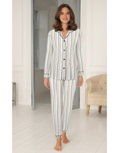 Lady Avenue 84-2087 Bambu Flanell Pyjamas - i två färger