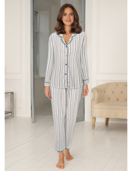 Lady Avenue 84-2087 Bambu Flanell Pyjamas - i två färger