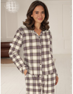 Lady Avenue 83-1015 Flanellpyjamas - i två färger