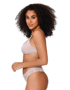 Lingadore 1400T String Lace - Shadow grey