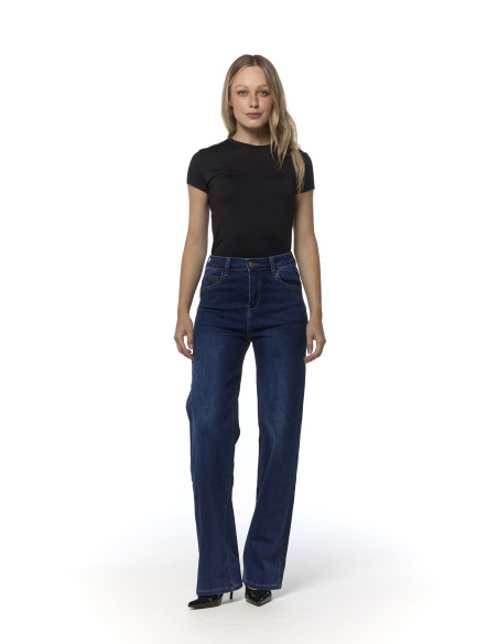 MiAmori Milano Straight Jeans - Dark blue
