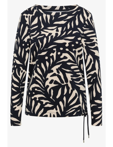 Cecil 324560 Two-Tone AOP Boatneck