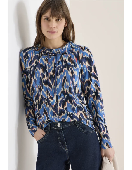 Cecil 324666 Funnel neck AOP
