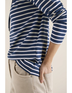 Cecil 324664 Striped funnel neck - i två färger 2