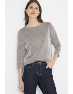 Cecil 324037 Striped 3/4 Topp - i flera färger