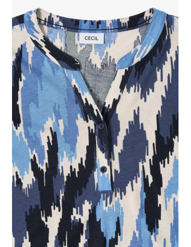 Cecil 324646 AOP Button topp