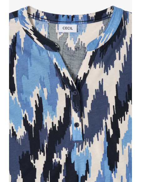 Cecil 324646 AOP Button topp