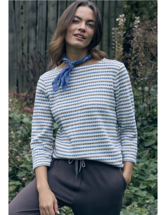 Cecil 324668 Striped 3/4 Knit - i två färger