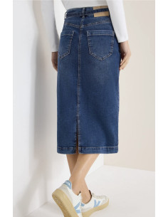 Cecil 361888 Denim skirt maxi 2