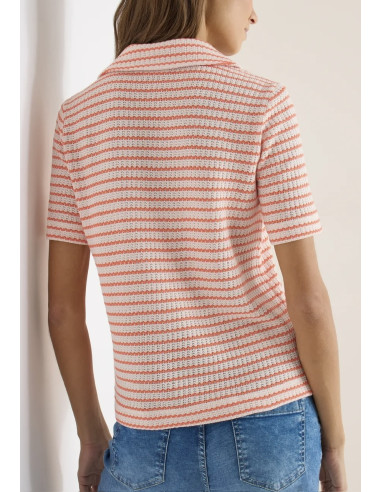Cecil 324656 Striped pikétopp S/S - i två färger