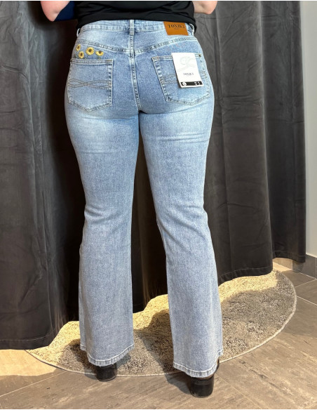 Toxik H2848 Jeans bootcut Sunflower
