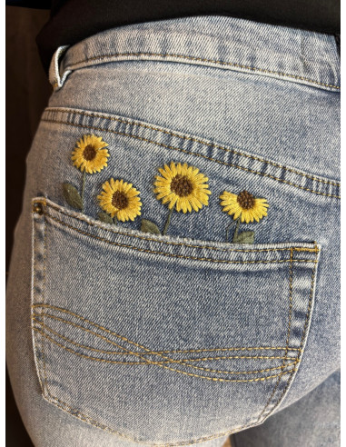 Toxik H2848 Jeans bootcut Sunflower