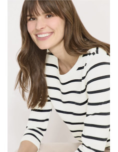 Cecil 303640 Striped roundneck