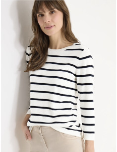 Cecil 303640 Striped roundneck 2