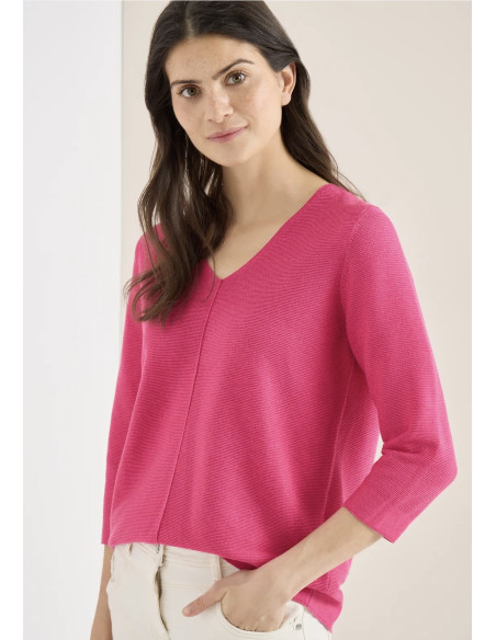 Cecil 303711 Structured v-neck - i flera färger