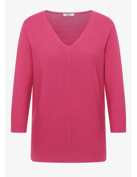 Cecil 303711 Structured v-neck - i flera färger