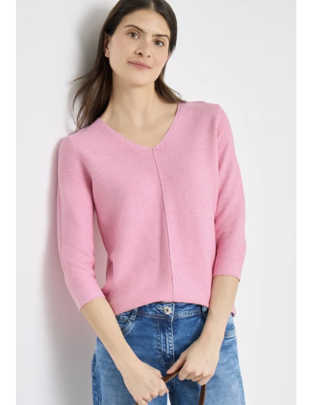Cecil 303711 Structured v-neck - i flera färger