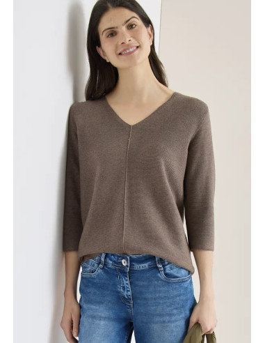 Cecil 303711 Structured v-neck - i flera färger