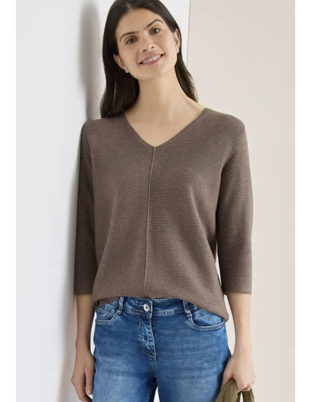 Cecil 303711 Structured v-neck - i flera färger