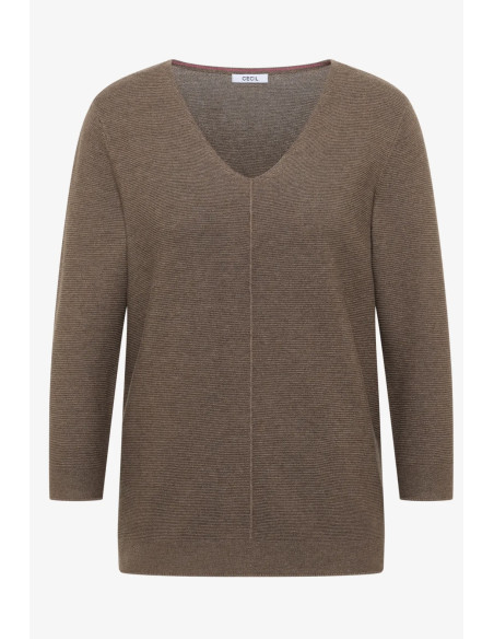 Cecil 303711 Structured v-neck - i flera färger