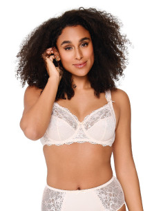 Lingadore 1400-5A Full coverage lace - Apricot multi