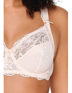 Lingadore 1400-5A Full coverage lace - Apricot multi 2
