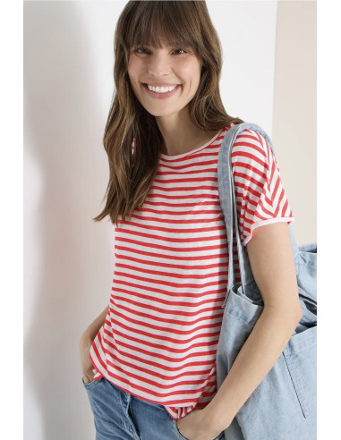 Cecil 324460 Stripe topp - i två färger