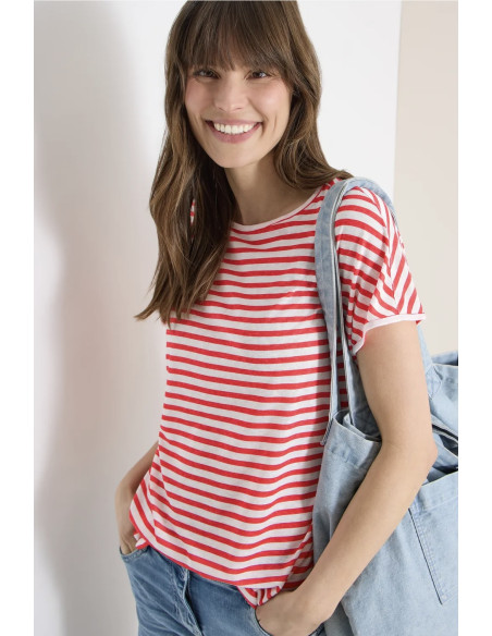 Cecil 324460 Stripe topp - i två färger