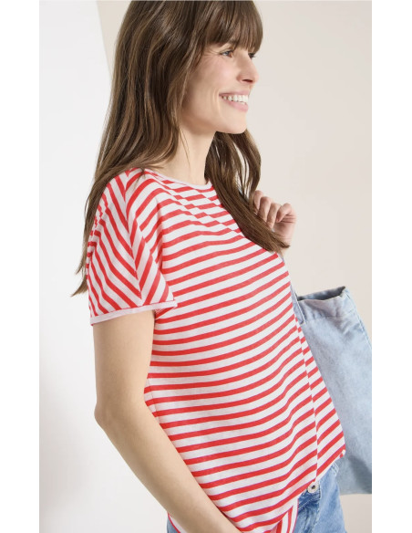 Cecil 324460 Stripe topp - i två färger