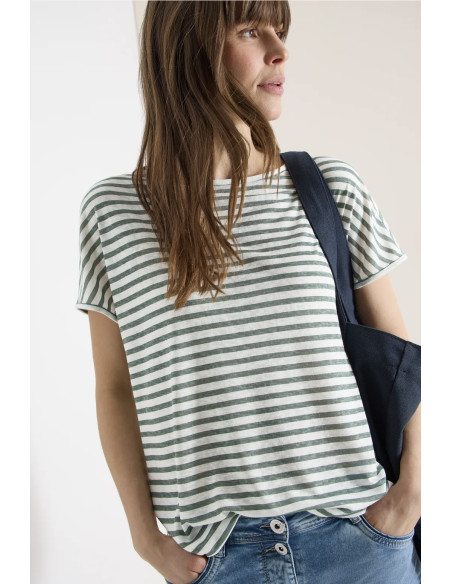 Cecil 324460 Stripe topp - i två färger