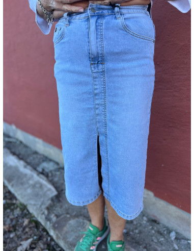 MiAmori SS26 Long denim skirt