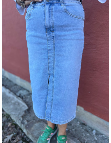 MiAmori SS26 Long denim skirt