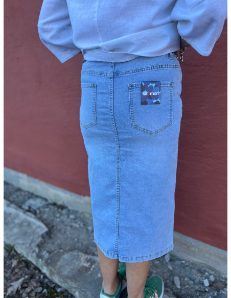 MiAmori SS26 Long denim skirt