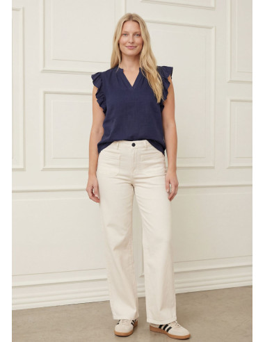 I Say 57902 Pearl flounce top - i två färger