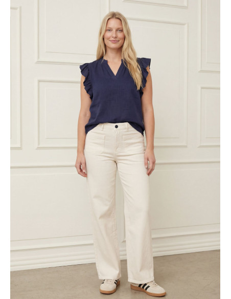 I Say 57902 Pearl flounce top - i två färger
