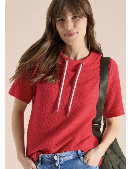 Cecil 325038 Structured Topp S/S - i två färger