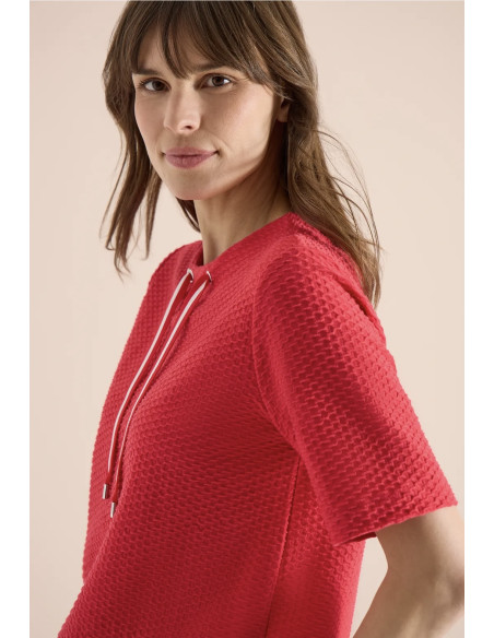 Cecil 325038 Structured Topp S/S - i två färger