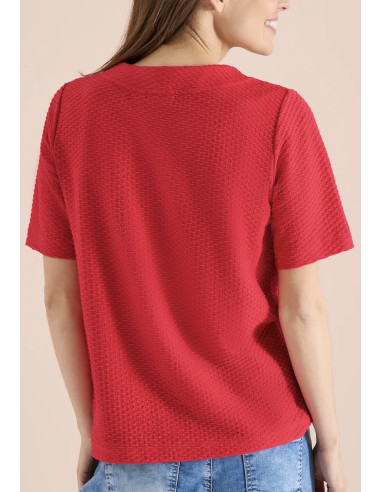 Cecil 325038 Structured Topp S/S - i två färger