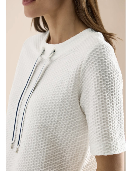 Cecil 325038 Structured Topp S/S - i två färger