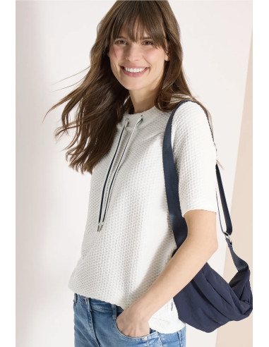 Cecil 325038 Structured Topp S/S - i två färger