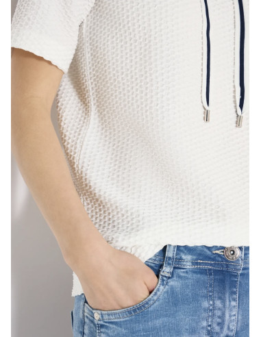 Cecil 325038 Structured Topp S/S - i två färger