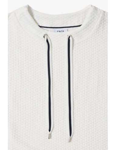 Cecil 325038 Structured Topp S/S - i två färger