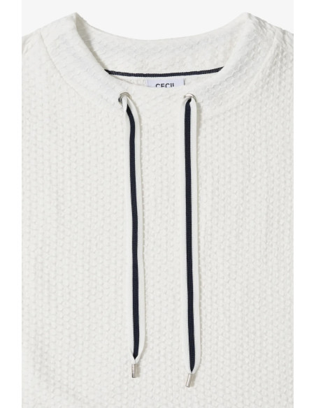 Cecil 325038 Structured Topp S/S - i två färger
