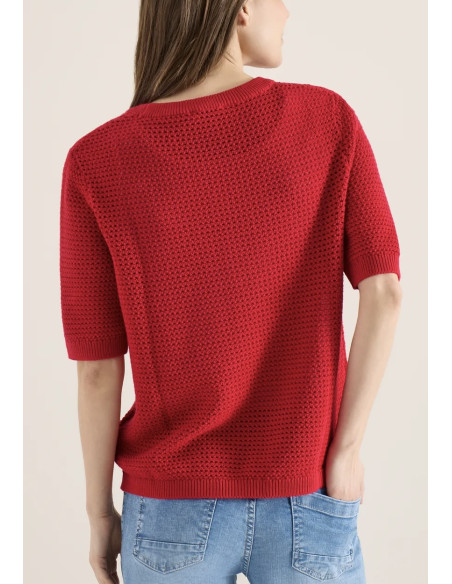 Cecil 303841 Structured roundneck - i flera färger